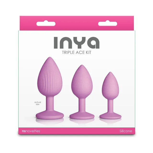 Blush INYA Triple Ace kit with three graduated plugs