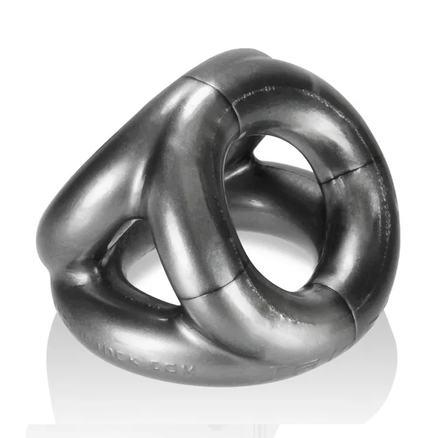 OxBalls Tri-Sport Steel Gray Triple-Loop Cock Sling