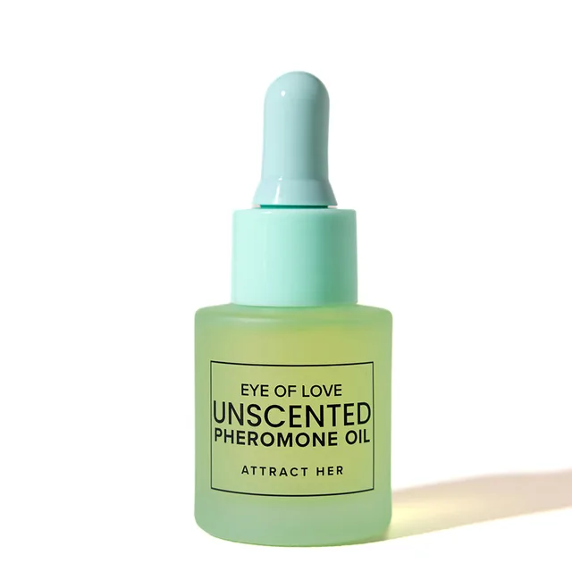 close view of pale green Eye of Love Unscented 20 ml dropper bottle