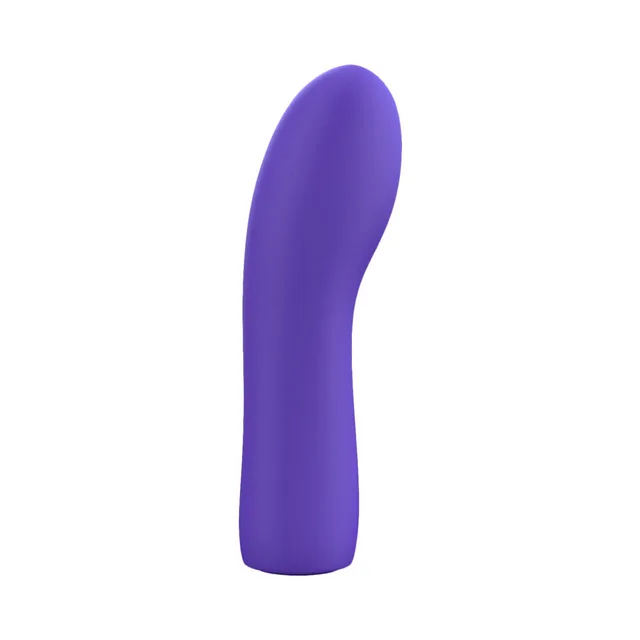 Full view of slim purple CB42 curved bullet