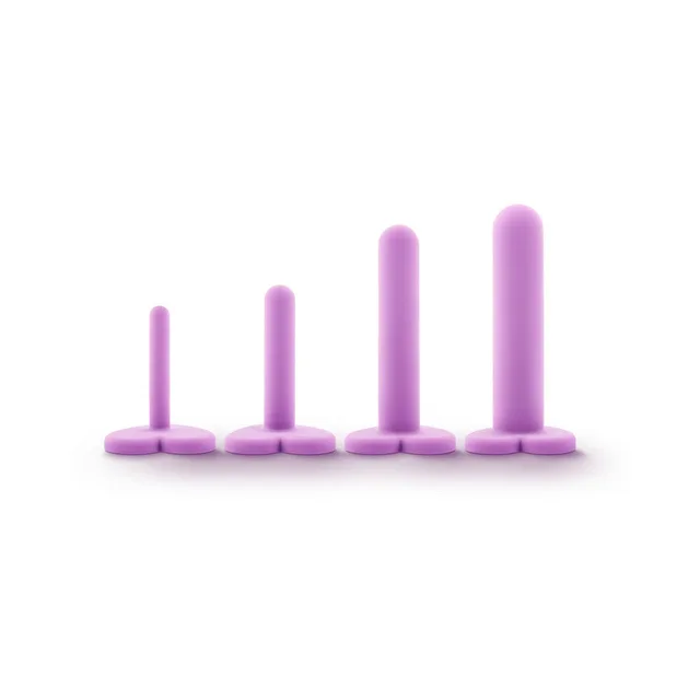Blush Wellness 4-piece dilator kit four upright rounded shafts arranged from shortest to tallest