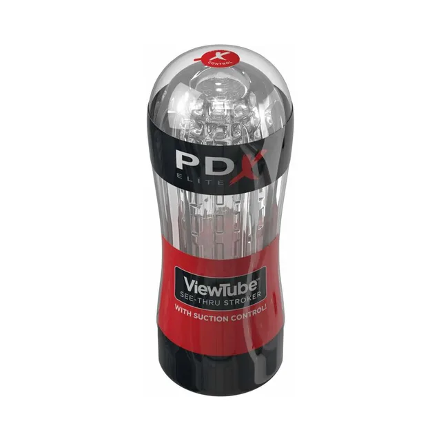 Angled PDX ViewTube package with clear cap and black base