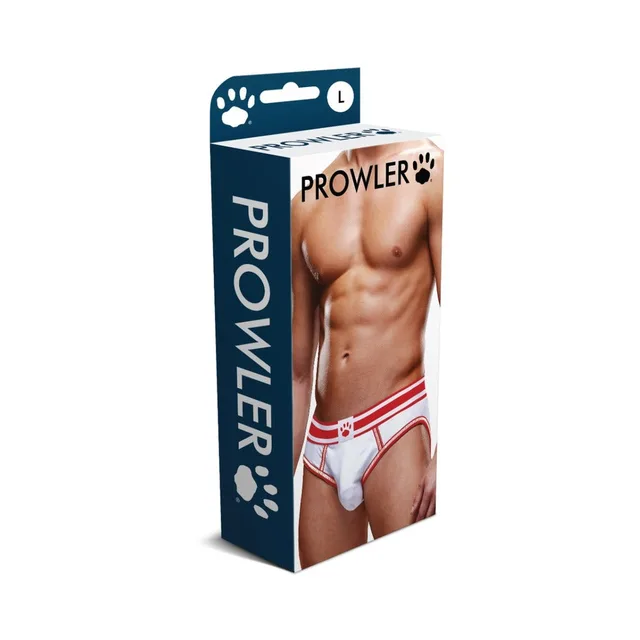 Prowler white-and-red open brief size L retail box