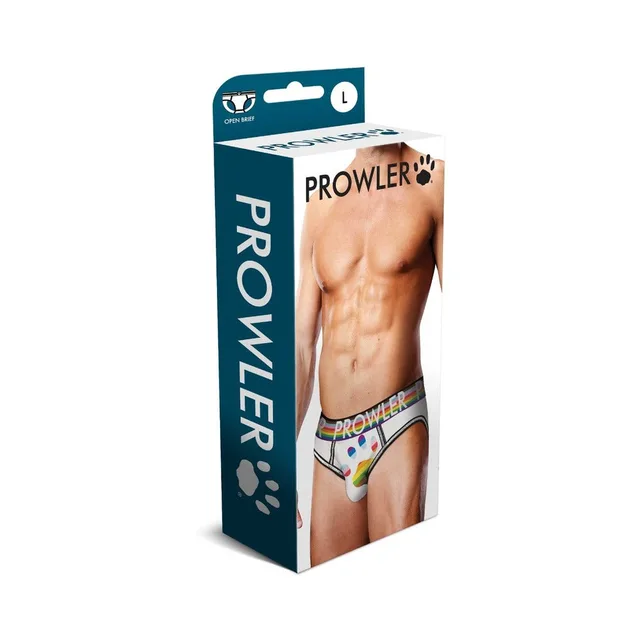 Prowler white oversized paw open brief size L retail box