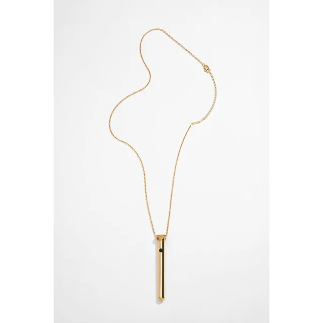 Full gold chain and Vesper Mini cylindrical pendant