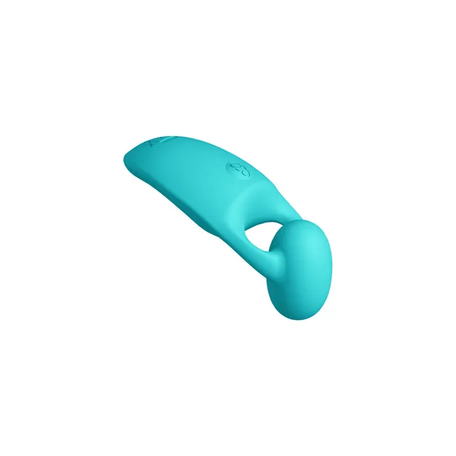 Side view of teal INYA Tease with suspended rounded end