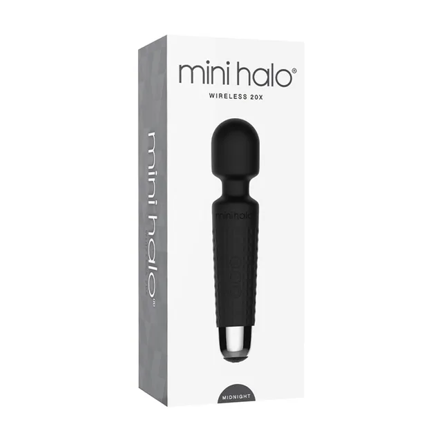 Midnight Shibari Mini Halo 20X wireless wand in retail box