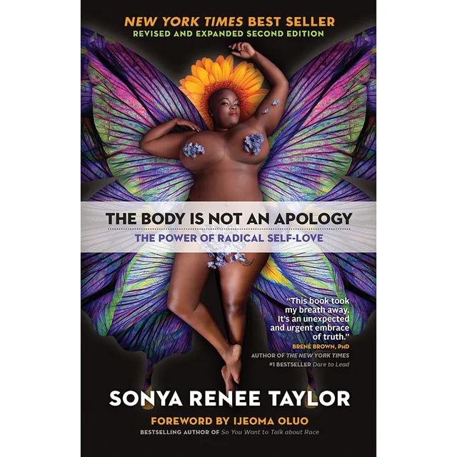 The Body Is Not an Apology paperback with colorful winged portrait artwork