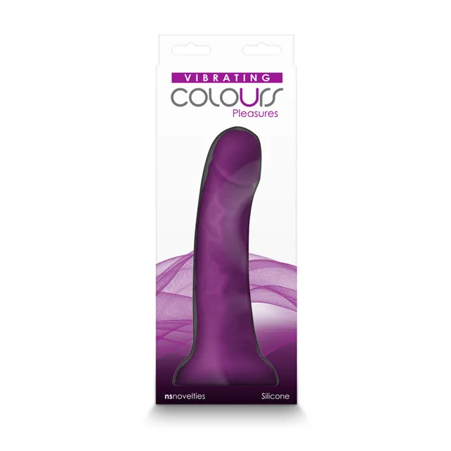 Second front view of Colours Pleasures purple vibrator box