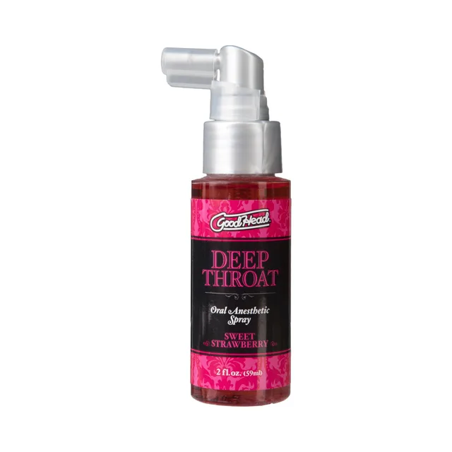 GoodHead Sweet Strawberry Spray clear pump bottle front
