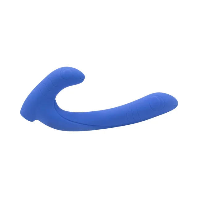 periwinkle Jix curved dual-ended vibrator with two tapered arms