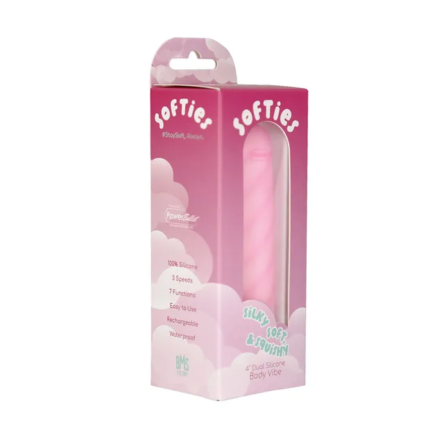 Softies Dual Layer Bullet 4in Pink