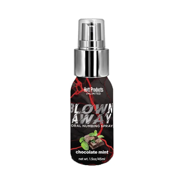Blown Away Chocolate Mint spray 1.5 oz black bottle with silver pump