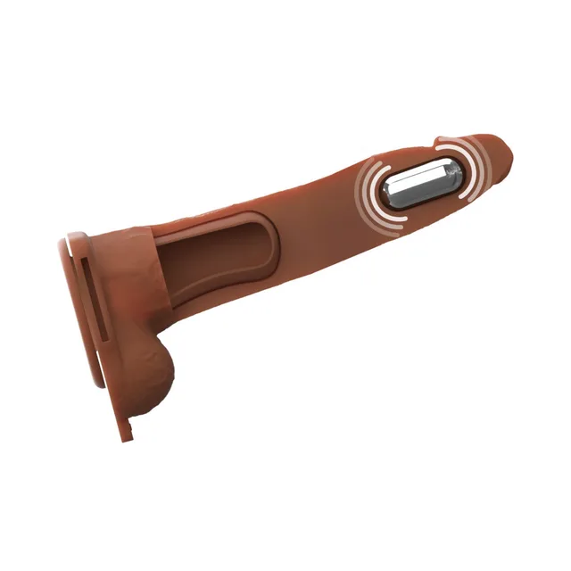 Side view of 8-inch brown hollow shaft and control panel