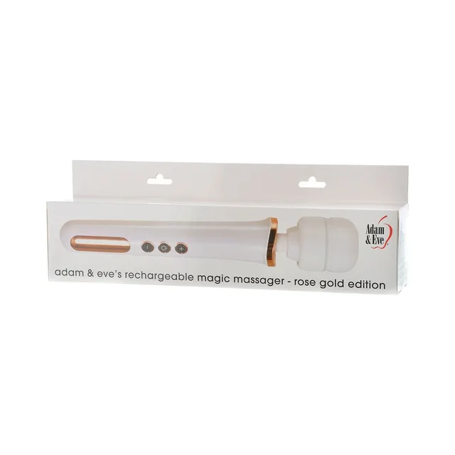 Adam & Eve Magic Massager white wand inside long white retail box