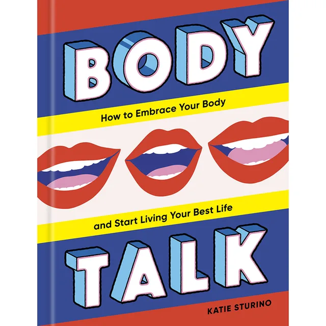 colorful Body Talk hardcover with illustrated lips and bold block lettering