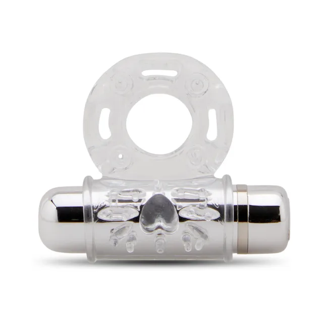 Nu Sensuelle Mate Clear Couples Ring clear ring beside silver-ended module