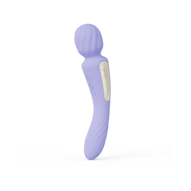 LELO SWITCH lilac double-sided wand upright full product view