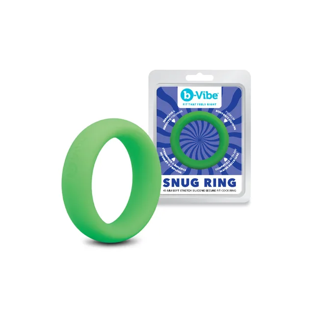 b-Vibe Snug Ring 45mm bright-green C-ring with retail package