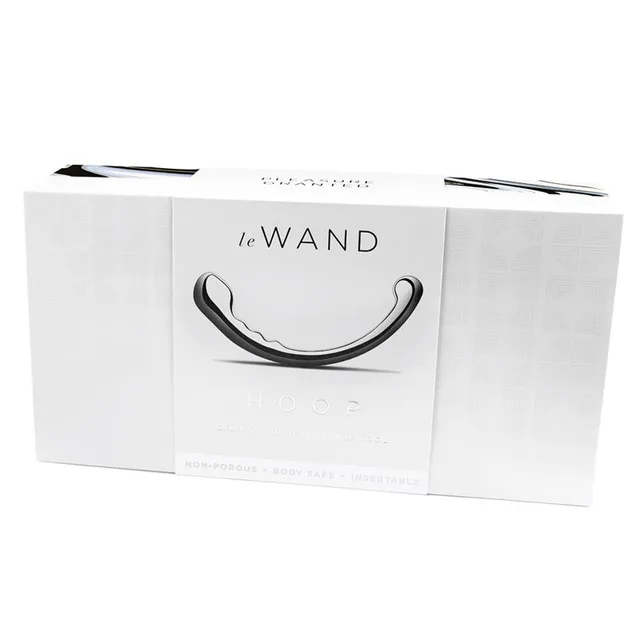 Le Wand Hoop dual-ended stainless steel massager pictured on white box