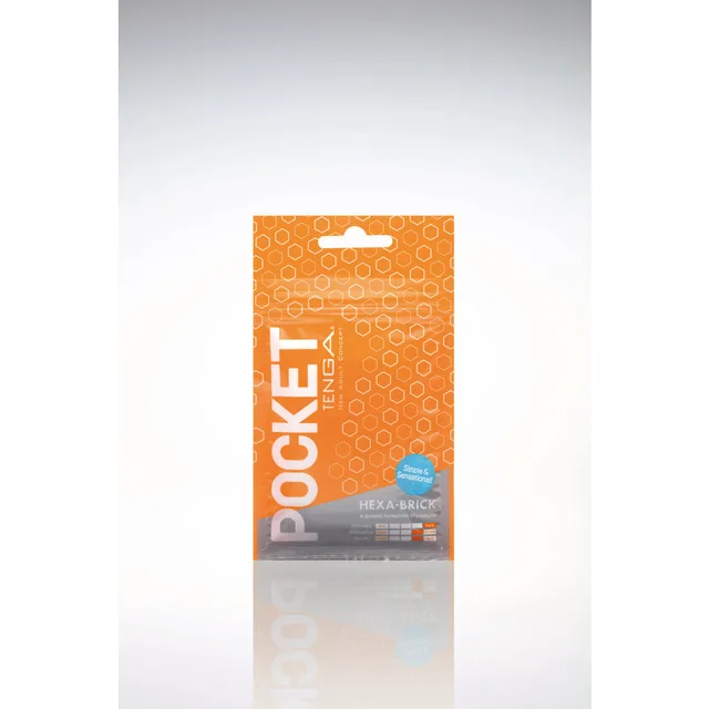 Tenga Pocket Hexa Brick flat pouch product view