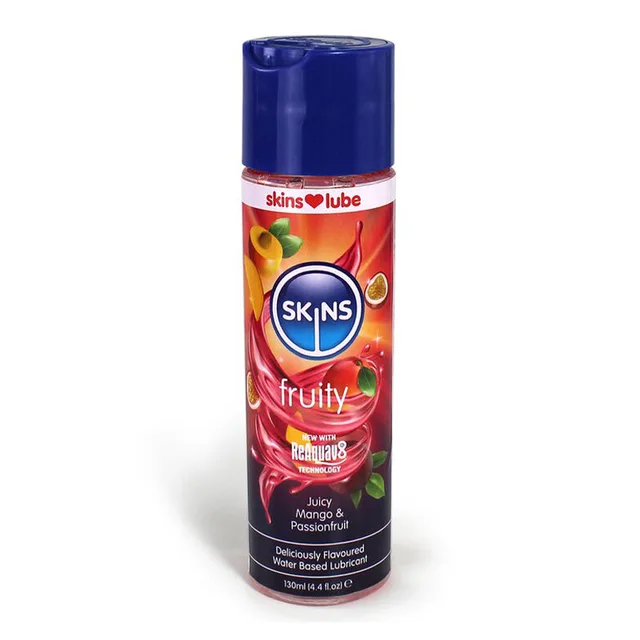 Skins Fruity mango and passionfruit 4 oz lubricant bottle