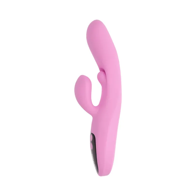 Side view of pink Push the Button curved shaft and outer arm