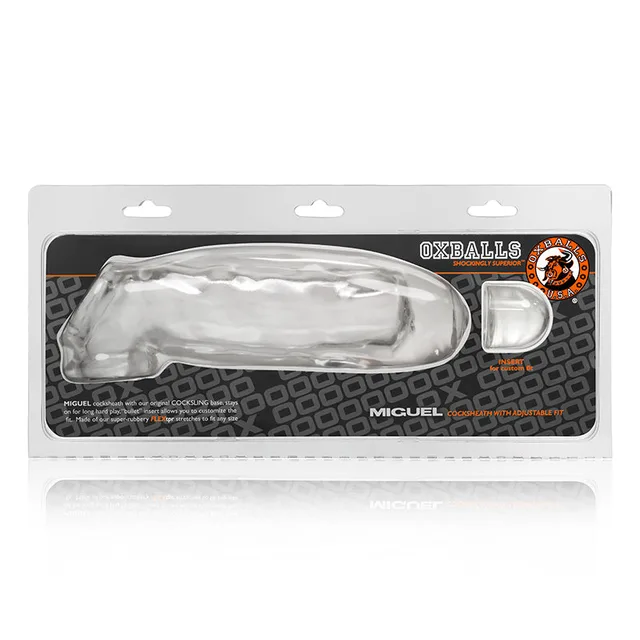 OxBalls Miguel Clear Cock Sheath in wide package