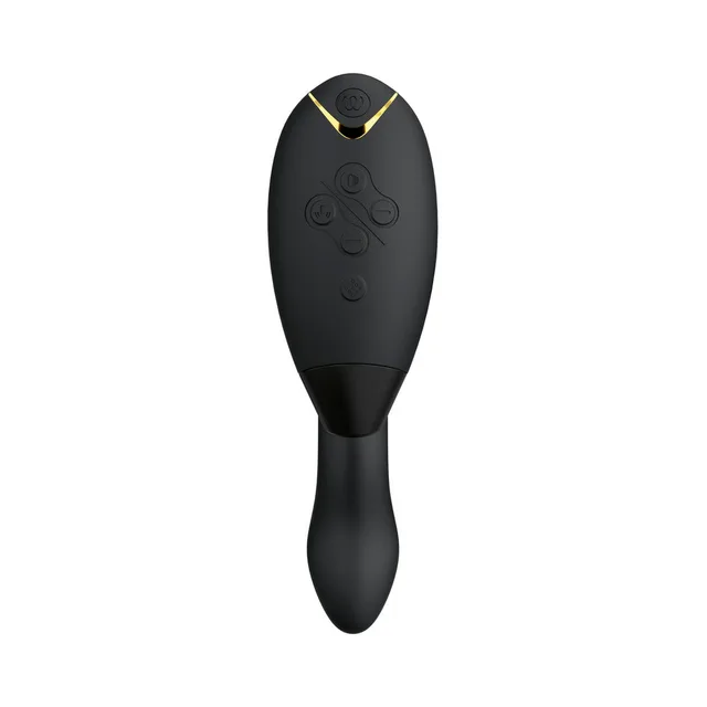 Top view of black Duo 2 raised control panel