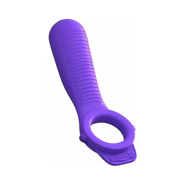 Fantasy C-Ringz Ride N Glide Purple Ring angled top view