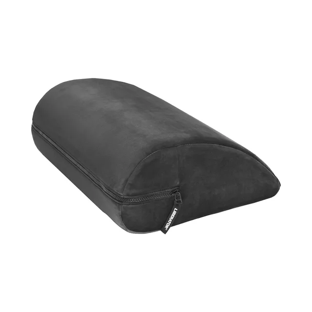 black Liberator Jaz Motion cushion with curved top, flat base and side zipper