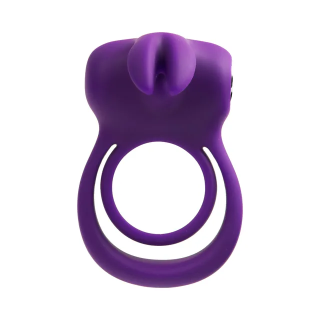 Front view of purple Thunder Bunny with two ring openings