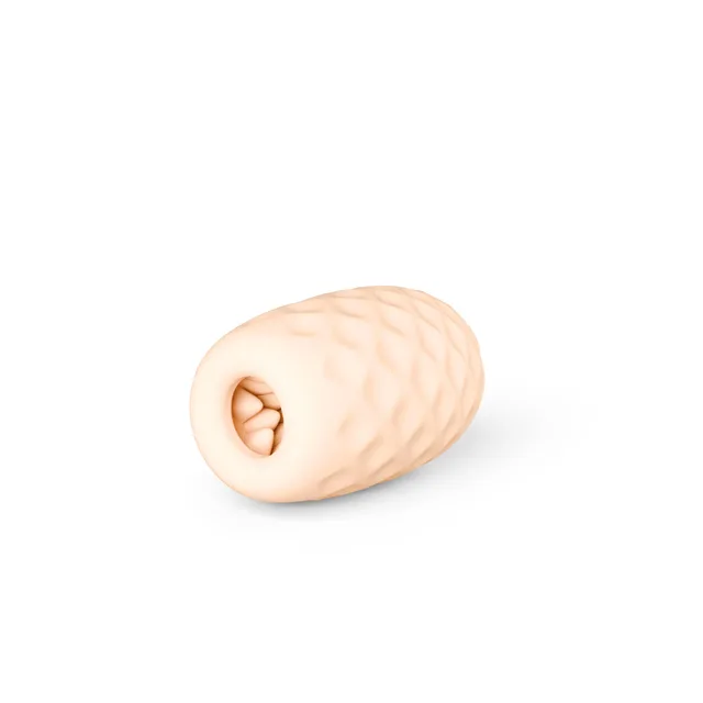 Ivory Pocket Pals Diamond with faceted exterior texture