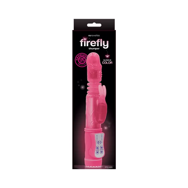 Firefly Thumper pink thrusting rabbit vibrator retail box