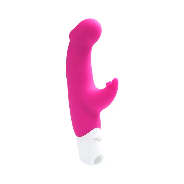 VeDO Joy Hot in Bed Pink angled front view with rounded head