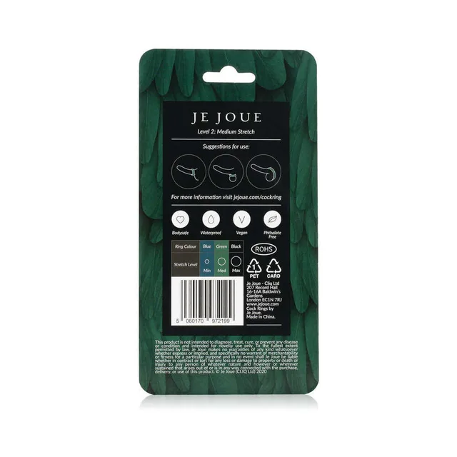 Back of Je Joue Medium Stretch ring package