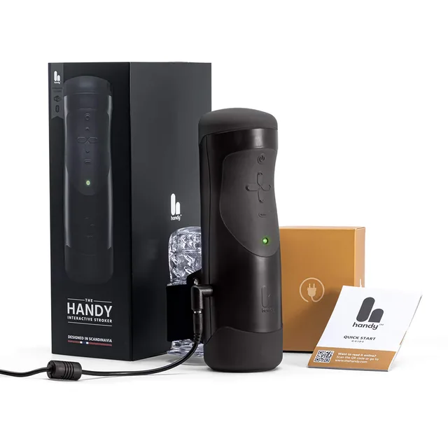 The Handy device with power supply, cable and accessory boxes