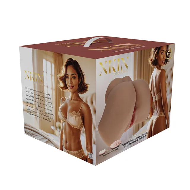 Shots Xkin Valentina Vellure tan body-form masturbator retail box