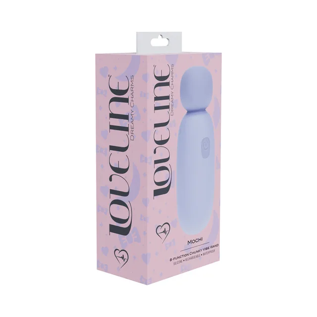 Shots LoveLine Mochi lavender mini wand vibrator retail box