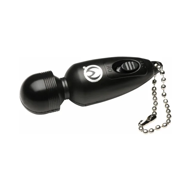 Black Master Series Thunderstick mini wand with bead-chain keyring