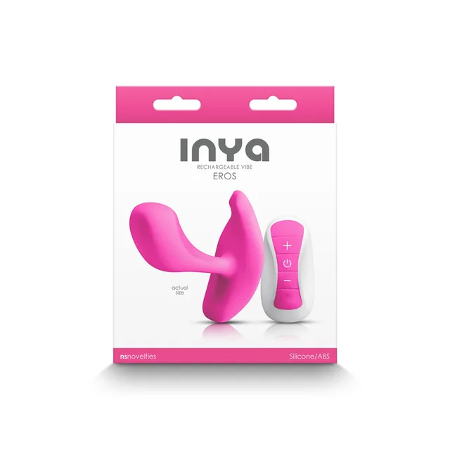 INYA Eros pink vibrator and remote in retail box