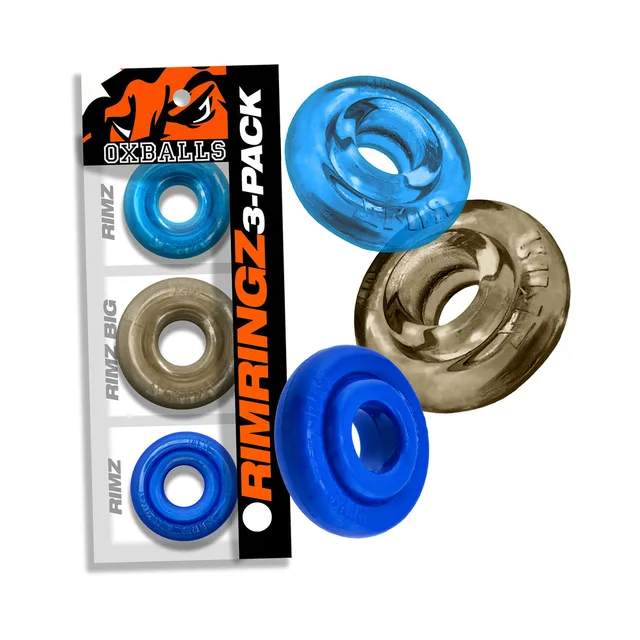 Cool Blues Oxballs Rimringz three-size ring pack