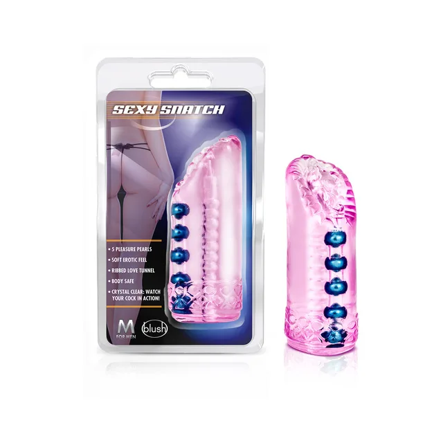Pink Sexy Snatch stroker beside M for Men retail package