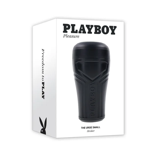Playboy The Urge Small black canister stroker pictured on white box
