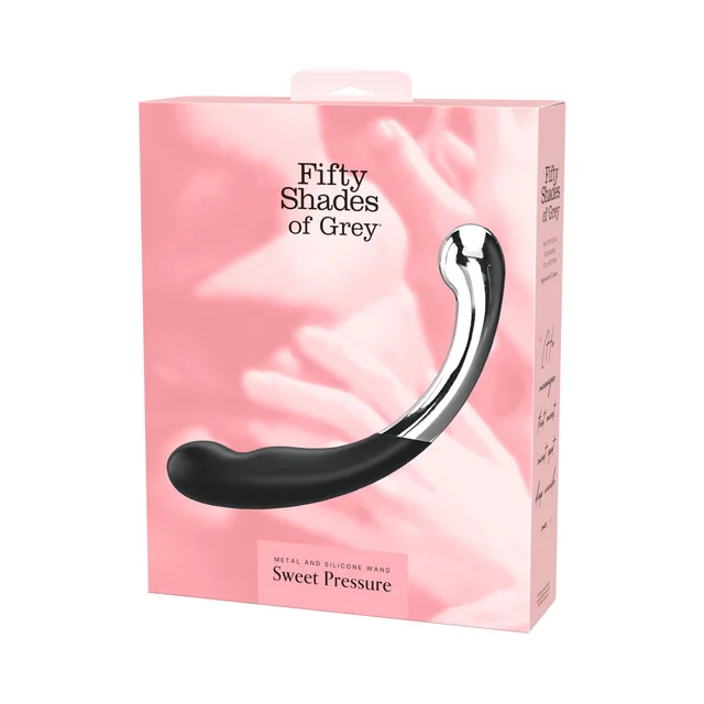 Fifty Shades Sweet Pressure wand in pink retail box