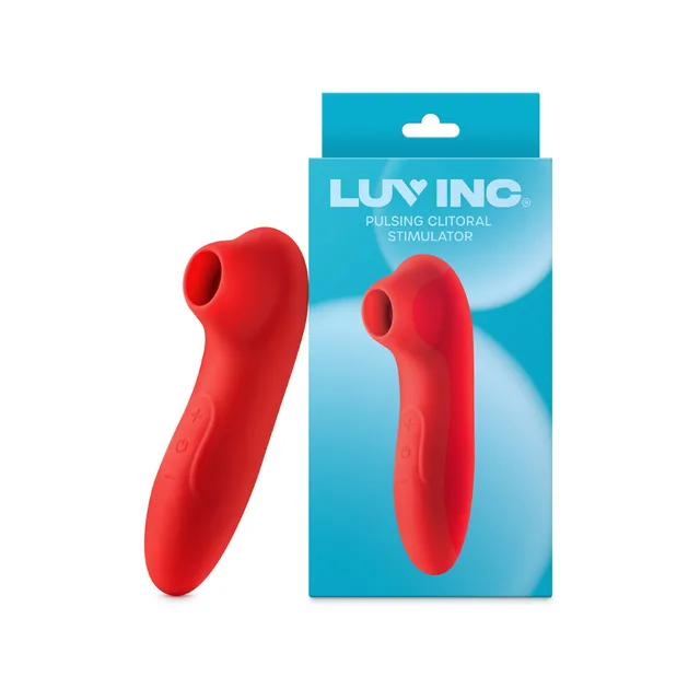 Red Luv Inc CS19 air stimulator beside blue retail card