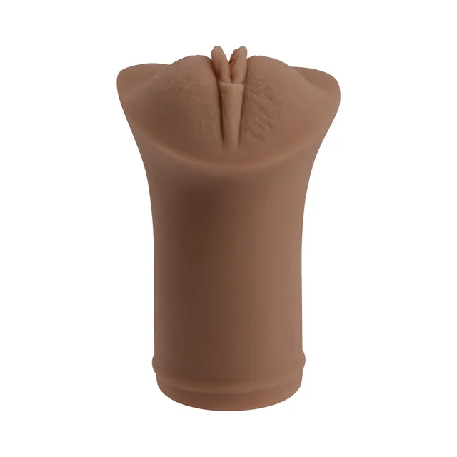 front view of brown Pocket Pleaser with molded entry and round base