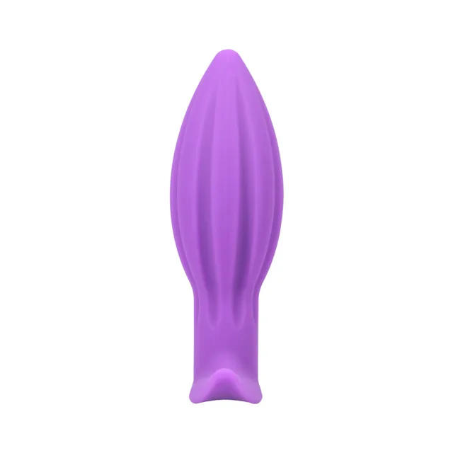 Rear view of Lilac Juice plug showing deep vertical contours