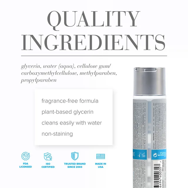 System JO H2O 4.5-ounce bottle beside ingredient graphic