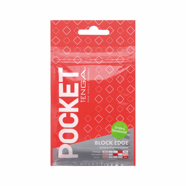 Tenga Pocket Block Edge flat pouch front